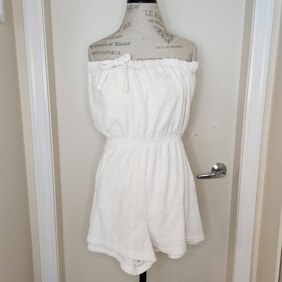 Vintage White Terrycloth Romper - Picture 1 of 9